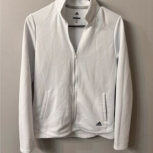 Ladies Adidas Classic White Golf Track Jacket